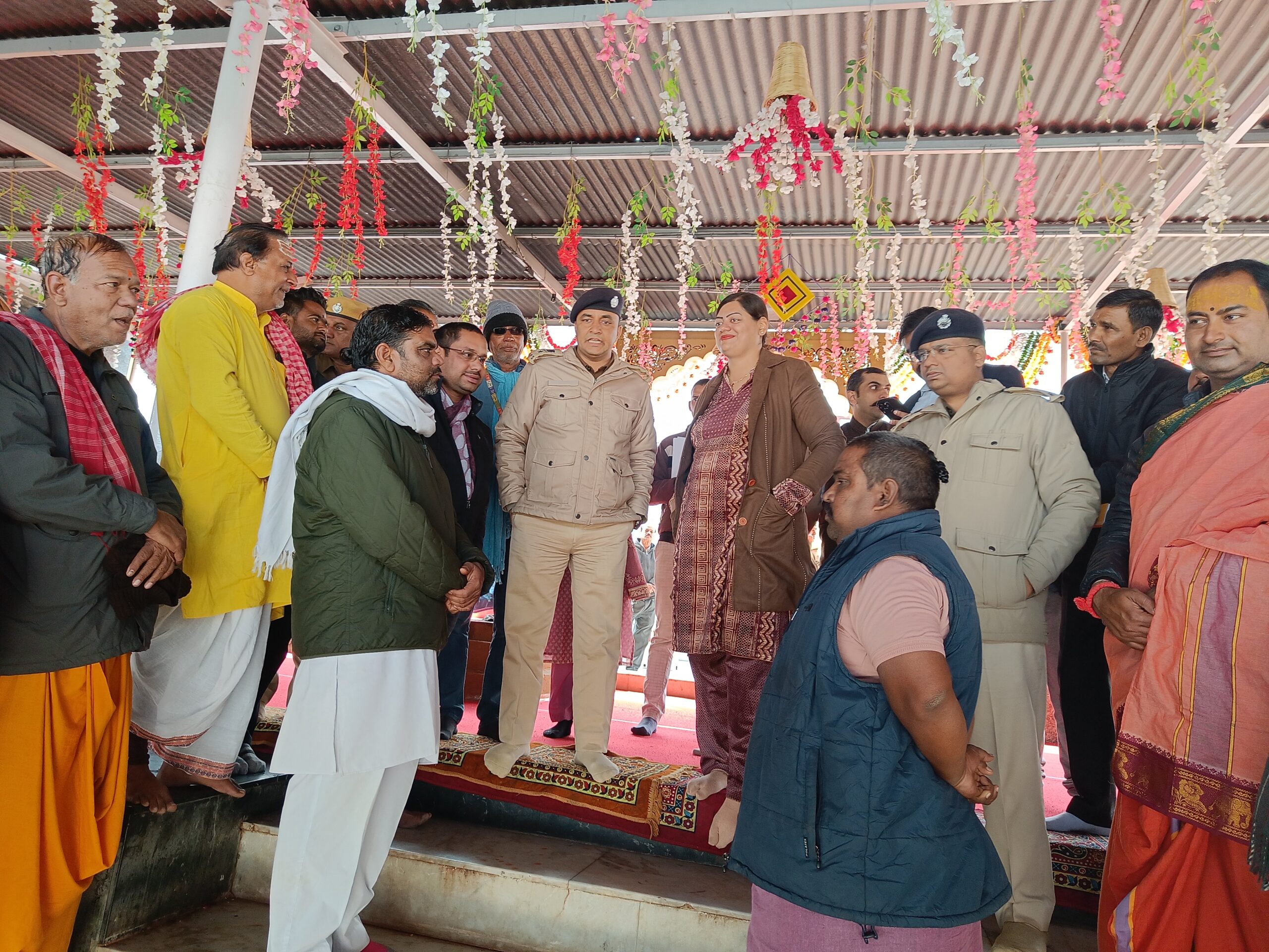 पुष्कर ,सीएम की प्रस्तावित यात्रा को लेकर प्रशासन का दौर। घाट, मंदिर, गनाहेड़ा का किया दौर।